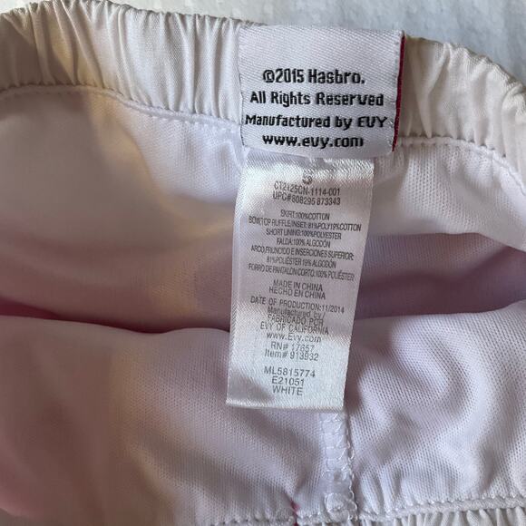 My Little Pony Girl’s Ruffle Skort size 5, Pink & Yellow, Skirt w Liner Shorts - Picture 6 of 7